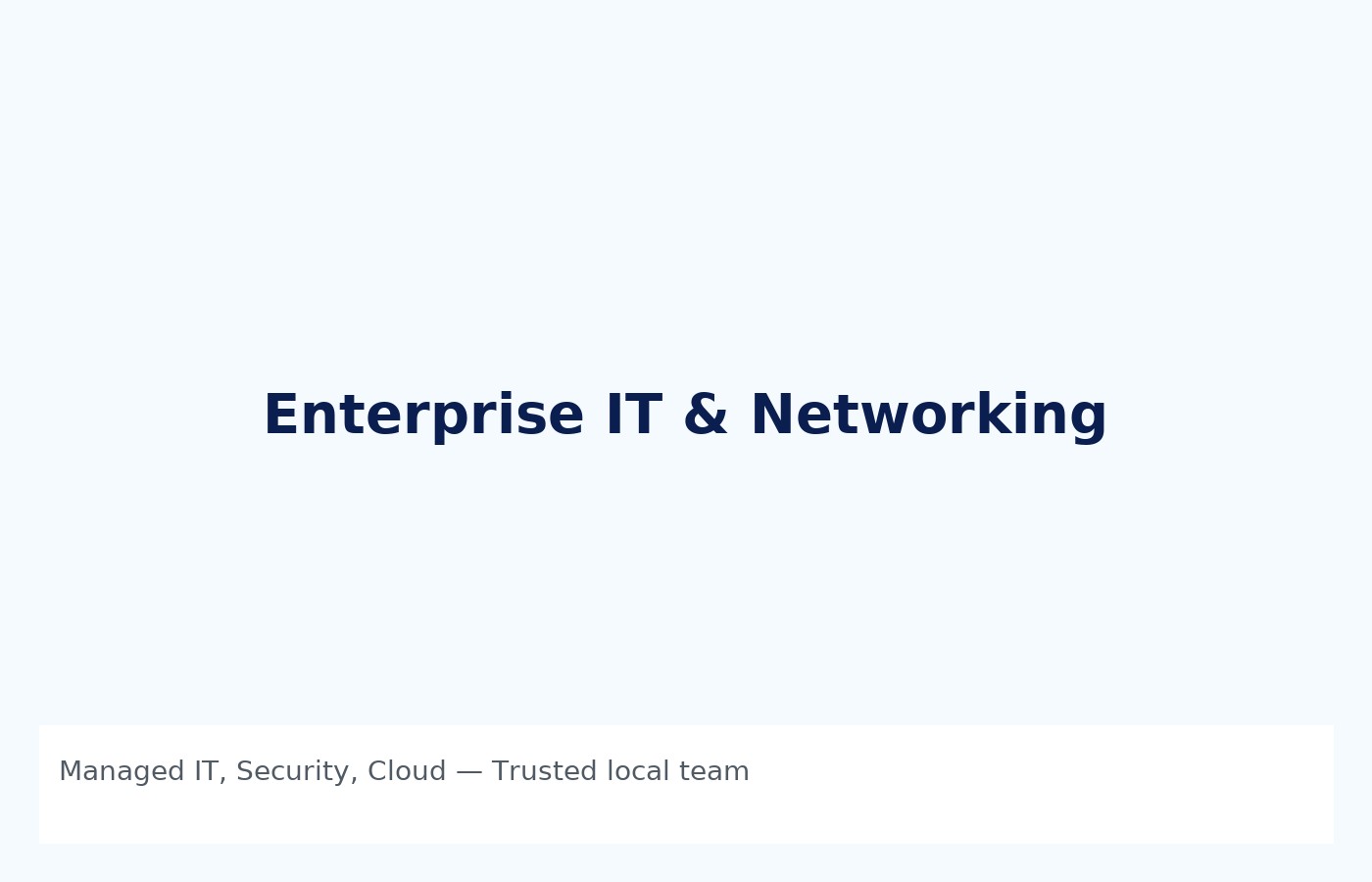 Managed IT & Networking